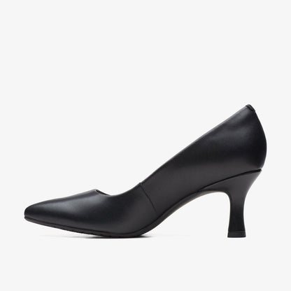 Kataleyna Gem Black Leather - Clarks Women