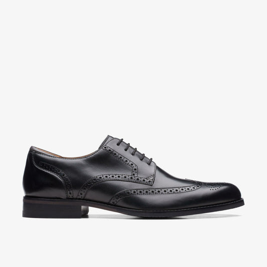 Craft Arlo Limit Brogue Black Leather - Clarks Men