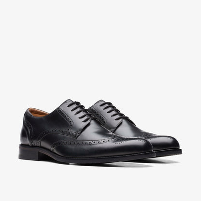 Craft Arlo Limit Brogue Black Leather - Clarks Men