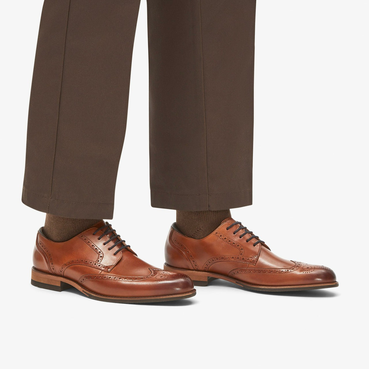Craft Arlo Limit Brogue Tan Leather - Clarks Men