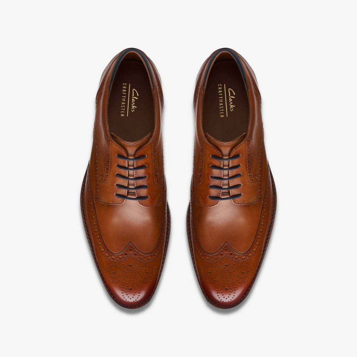 Craft Arlo Limit Brogue Tan Leather - Clarks Men
