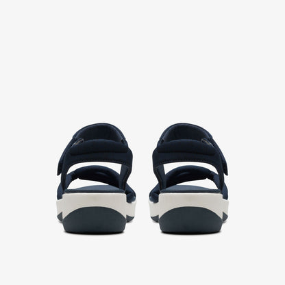 Arla Shore Navy Textile - Clarks Women