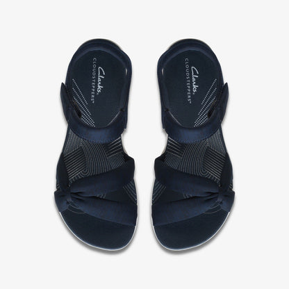 Arla Shore Navy Textile - Clarks Women