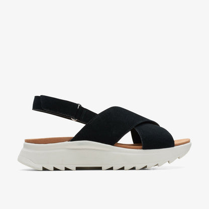 Dash Lite Wish Black Suede - Clarks Women