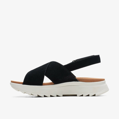 Dash Lite Wish Black Suede - Clarks Women