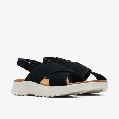 Dash Lite Wish Black Suede - Clarks Women