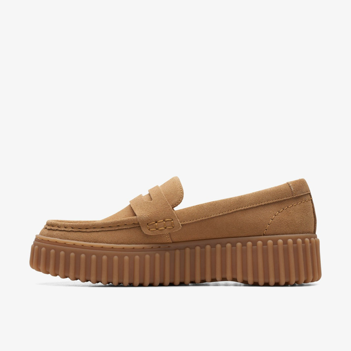 Torhill Penny Loafer Light Tan Suede - Clarks Women