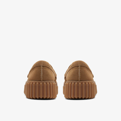 Torhill Penny Loafer Light Tan Suede - Clarks Women