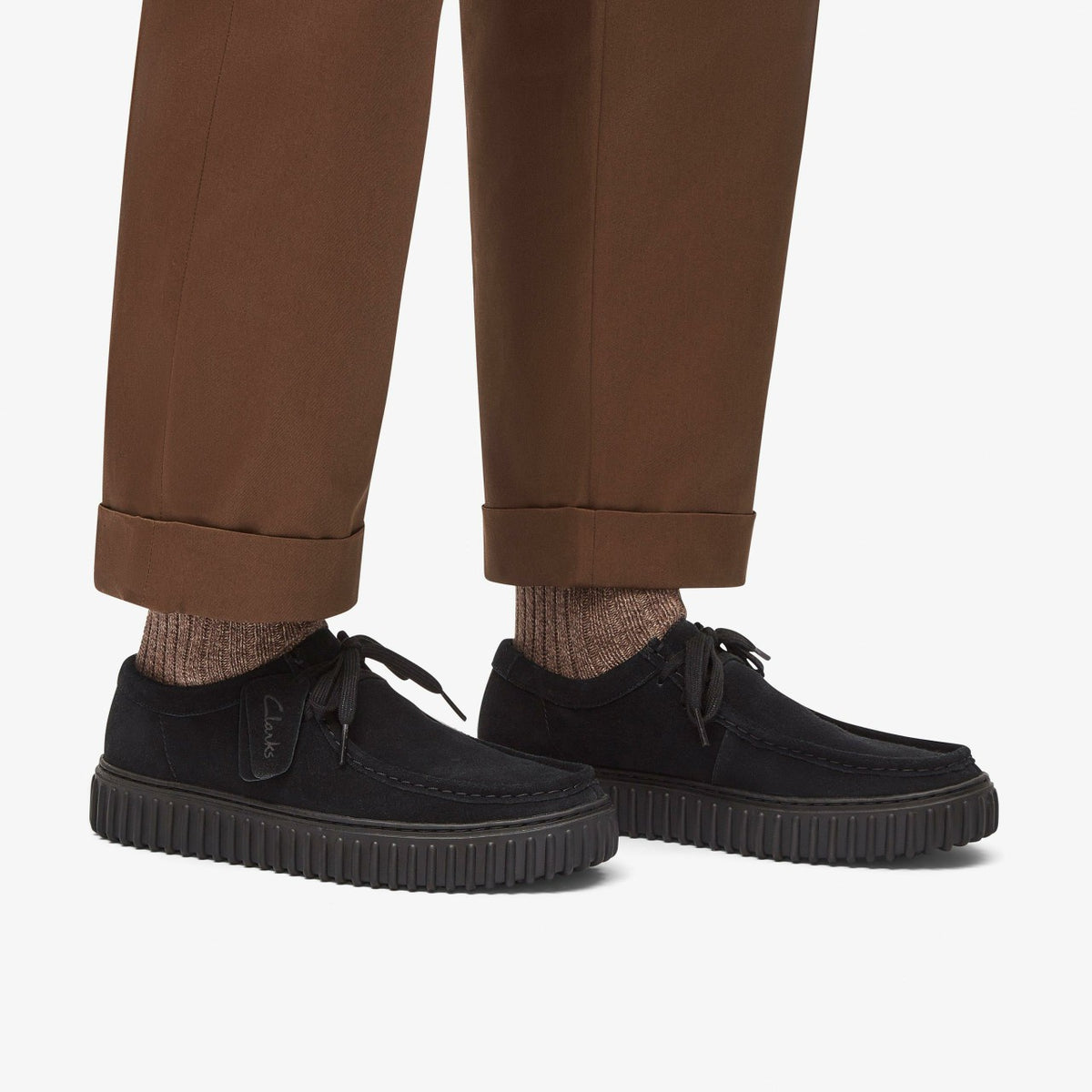 Torhill Lo Black Suede - Clarks Men