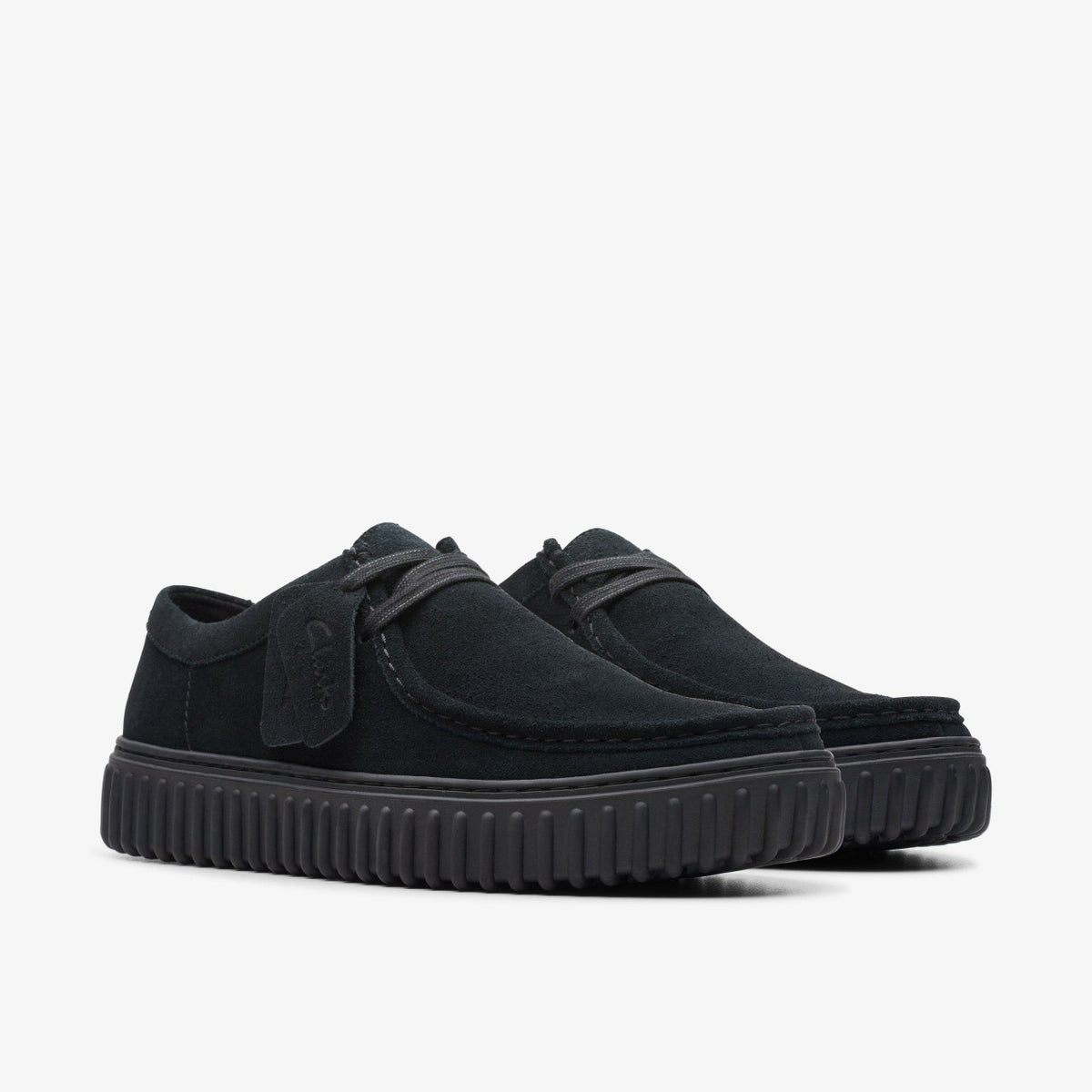 Torhill Lo Black Suede - Clarks Men
