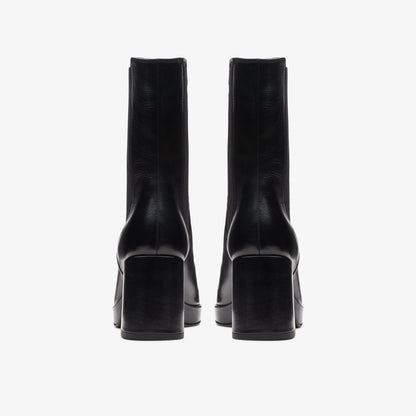 Pique Up Black Leather - Clarks Women