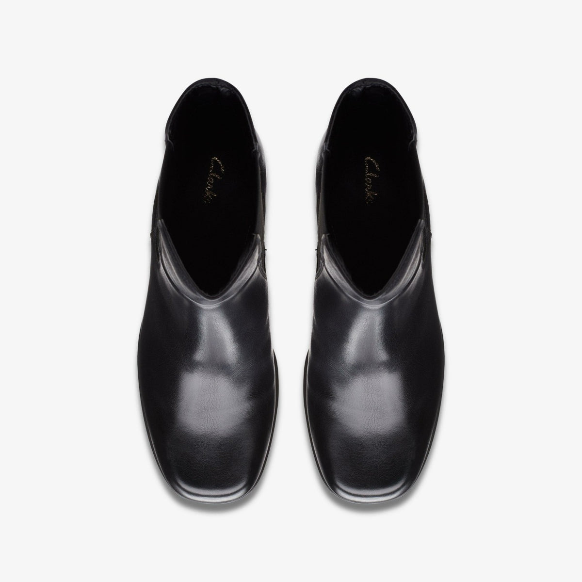 Pique Up Black Leather - Clarks Women