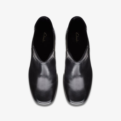 Pique Up Black Leather - Clarks Women