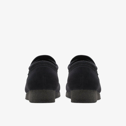 Wallabee Loafer Black Suede - Clarks Men
