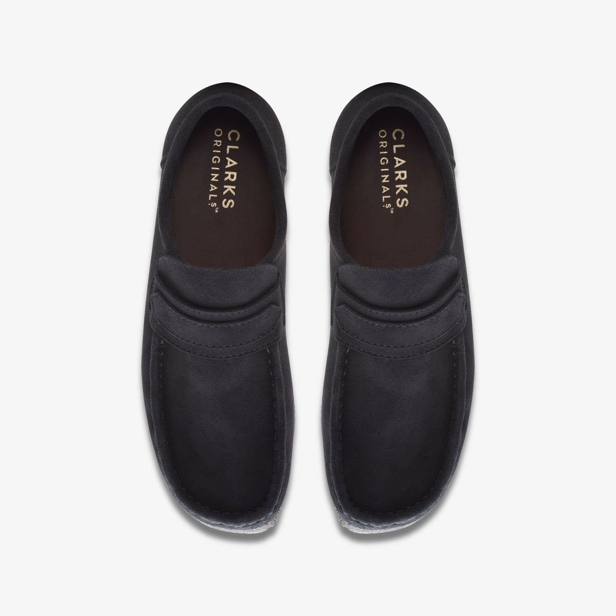 Wallabee Loafer Black Suede - Clarks Men