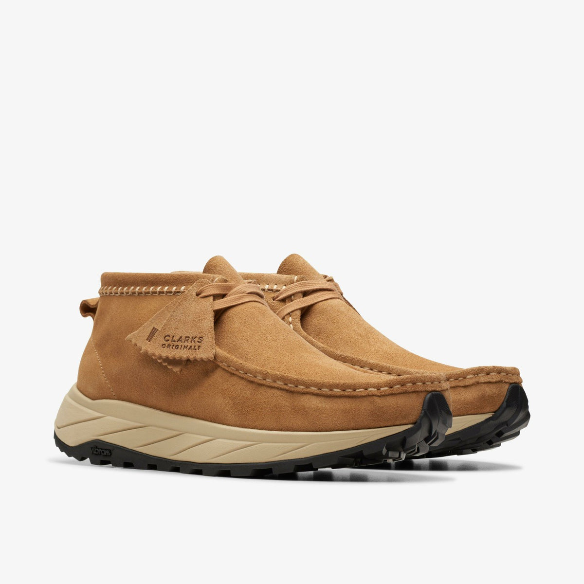 Wallabee Eden Dark Sand Suede - Clarks Men