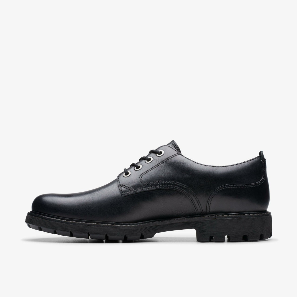 Batcombe Tie Black Leather - Clarks Men
