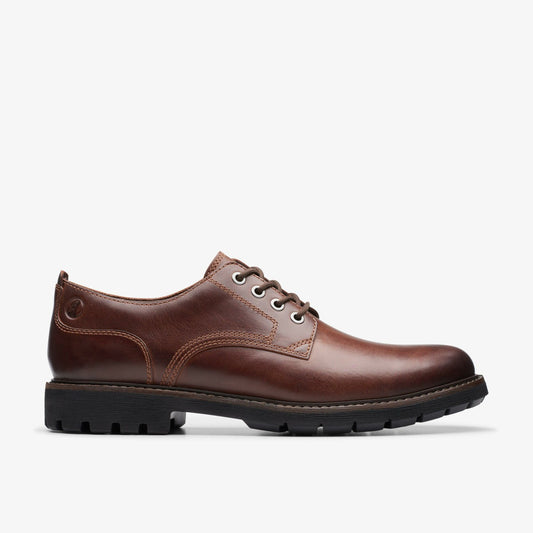 Batcombe Tie Dark Tan Leather - Clarks Men