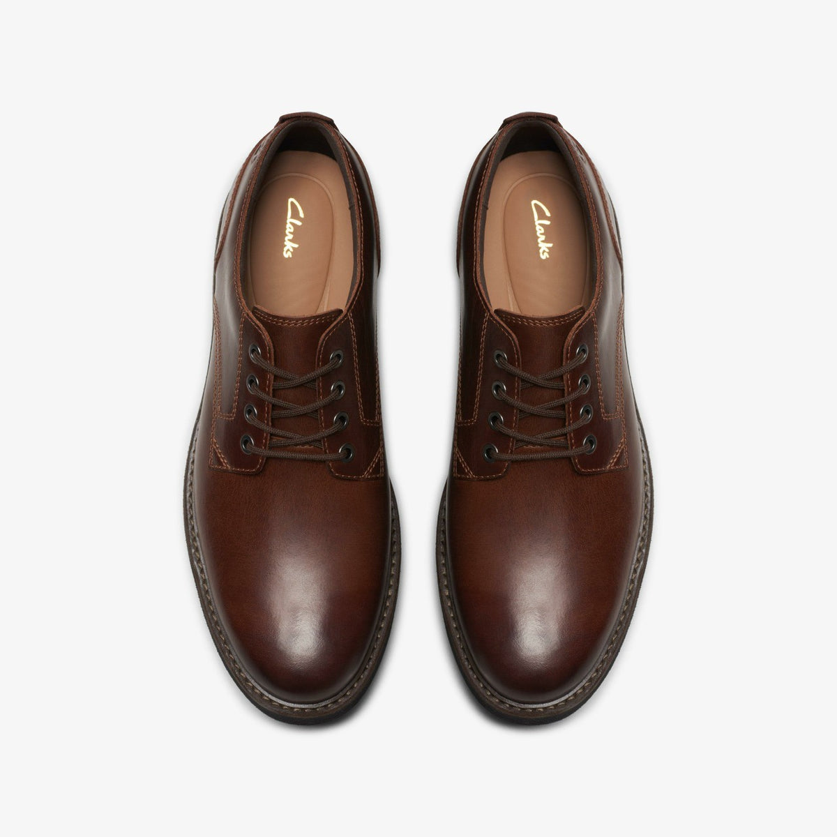 Batcombe Tie Dark Tan Leather - Clarks Men