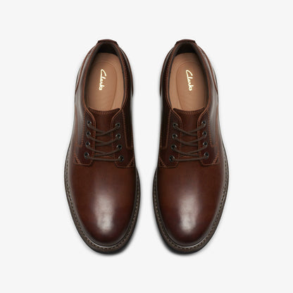 Batcombe Tie Dark Tan Leather - Clarks Men