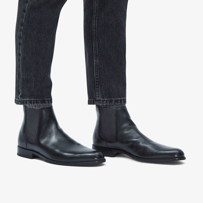 Craft Arlo Top Chelsea Boot Black Leather - Clarks Men