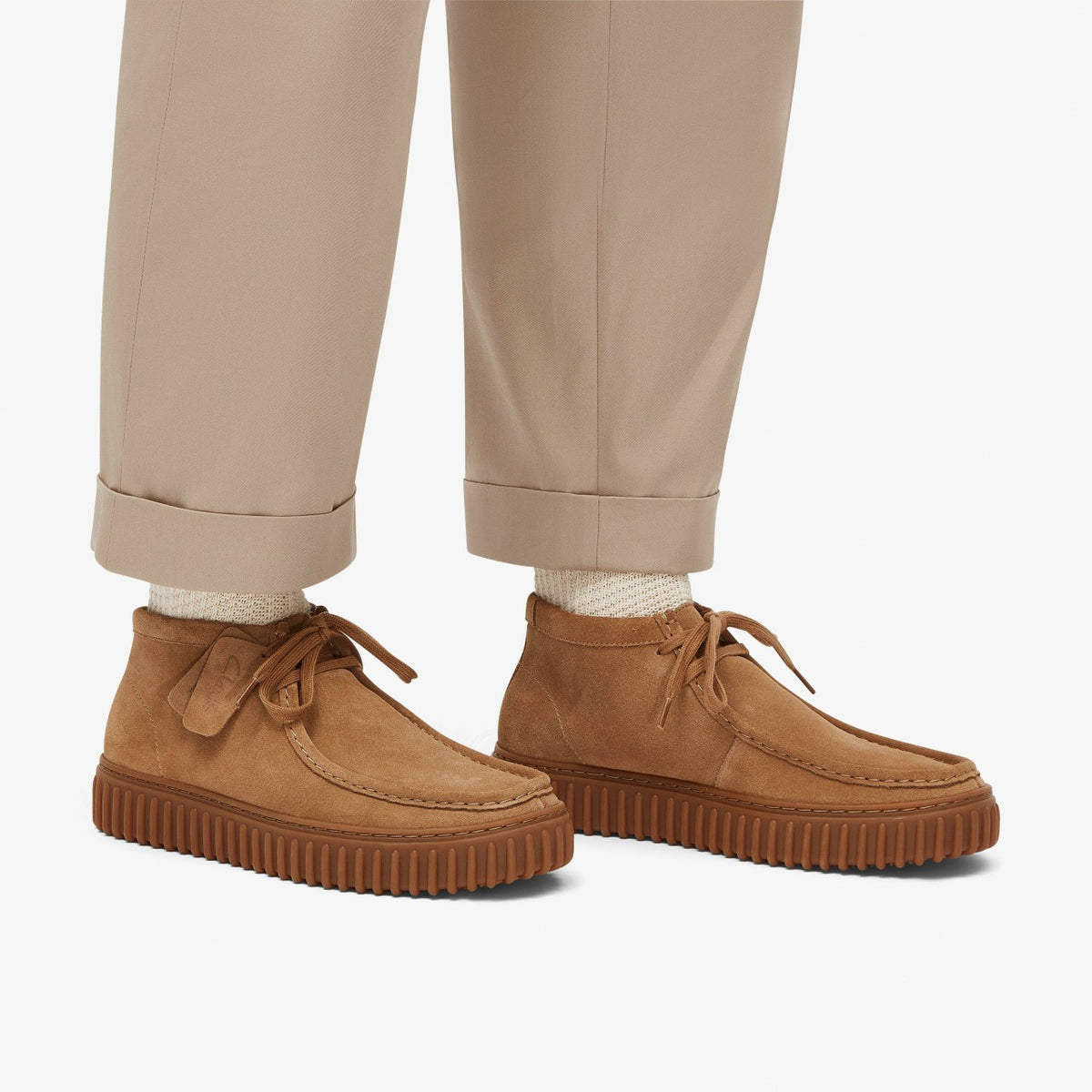Torhill Hi Dark Sand Suede - Clarks Women|Men