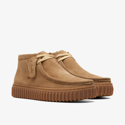 Torhill Hi Dark Sand Suede - Clarks Women|Men