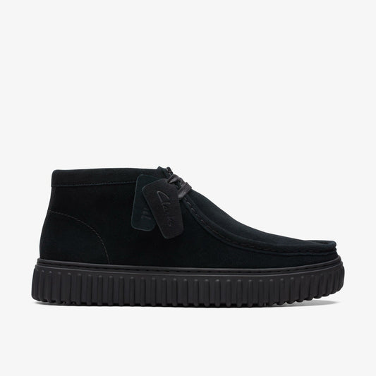 Torhill Hi Black Suede - Clarks Women|Men