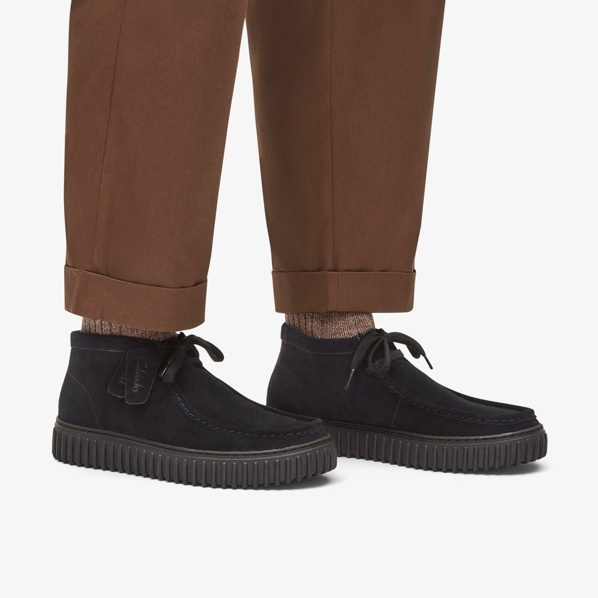 Torhill Hi Black Suede - Clarks Women|Men