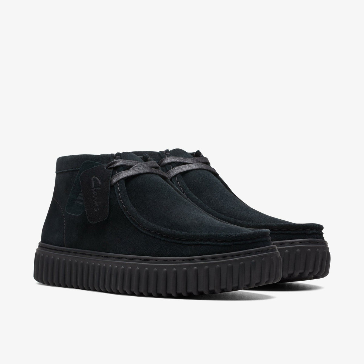 Torhill Hi Black Suede - Clarks Women|Men