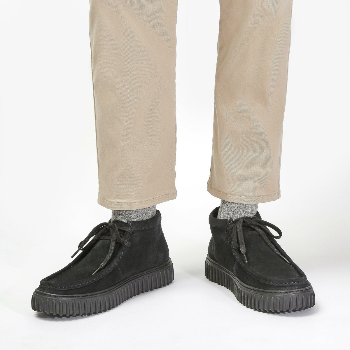 Torhill Hi Black Suede - Clarks Women|Men