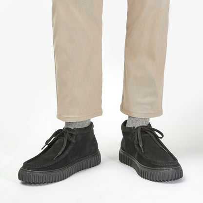Torhill Hi Black Suede - Clarks Women|Men