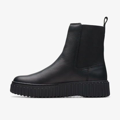 Torhill Maple Ankle Boot Black Leather - Clarks Women