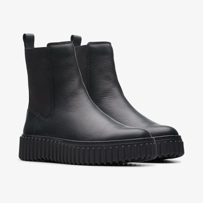 Torhill Maple Ankle Boot Black Leather - Clarks Women