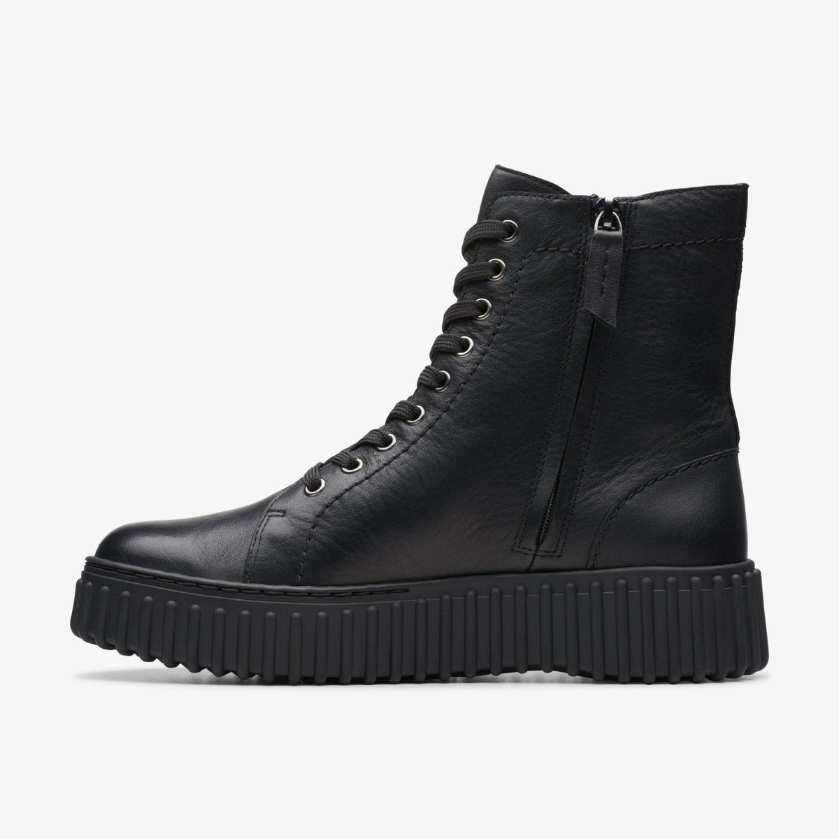 Torhill Rise Ankle Boot Black Leather - Clarks Women