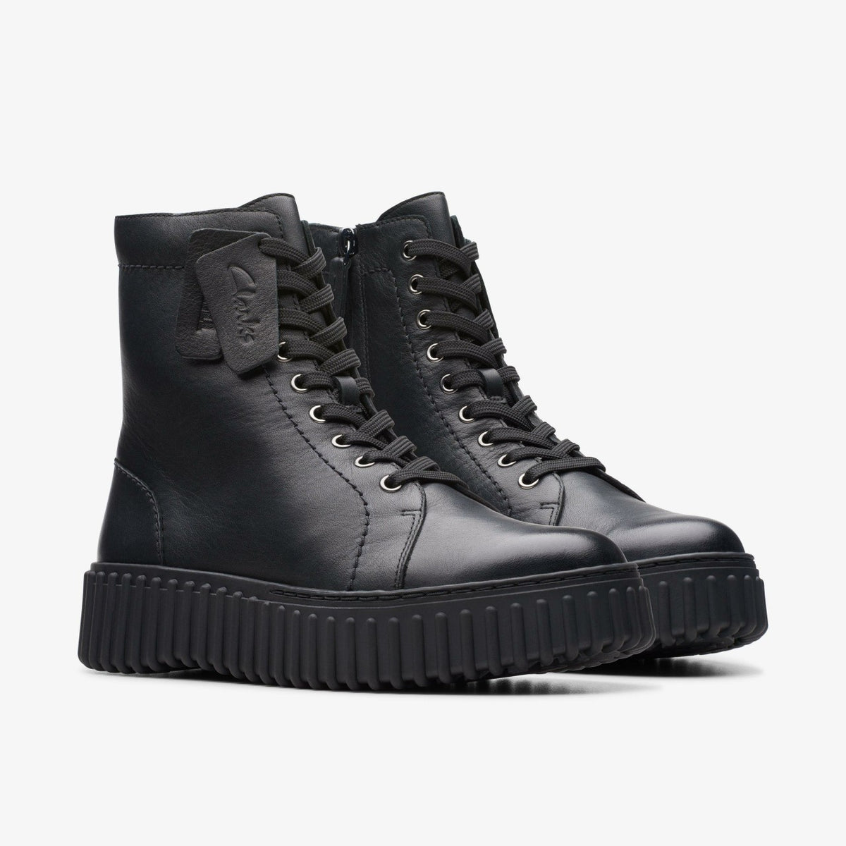 Torhill Rise Ankle Boot Black Leather - Clarks Women