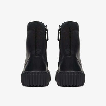 Torhill Rise Ankle Boot Black Leather - Clarks Women