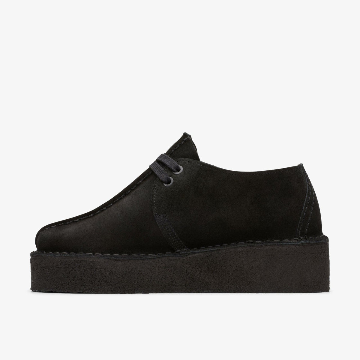 Trek Wedge Black Suede - Clarks Women