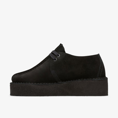 Trek Wedge Black Suede - Clarks Women