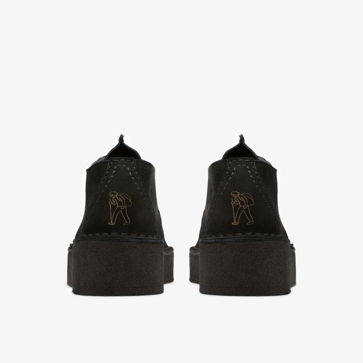 Trek Wedge Black Suede - Clarks Women