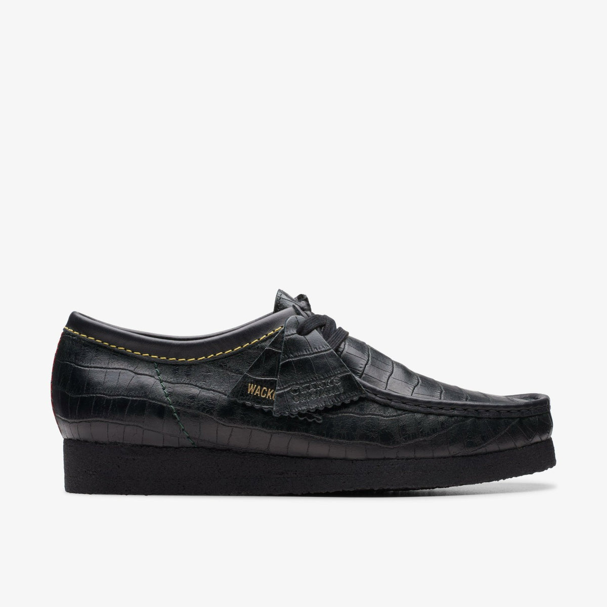 Wallabee Black Crocodile - Clarks Men