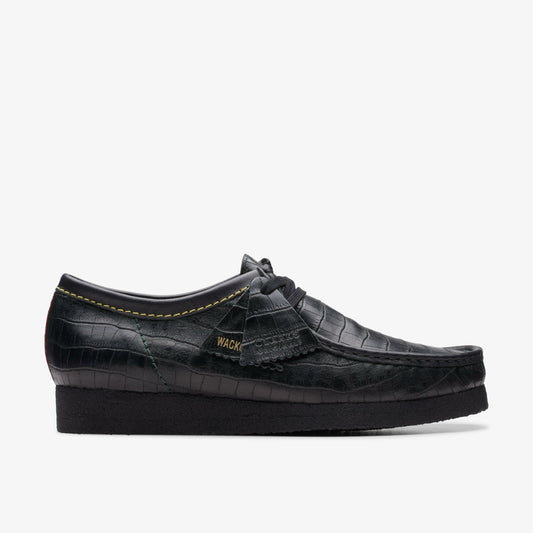 Wallabee Black Crocodile - Clarks Men