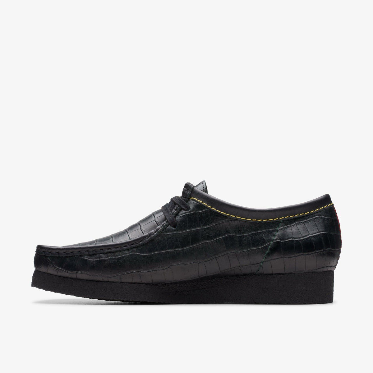 Wallabee Black Crocodile - Clarks Men
