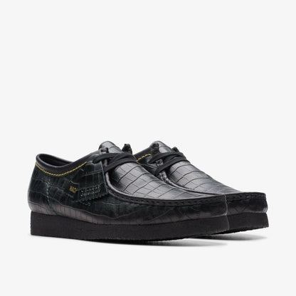 Wallabee Black Crocodile - Clarks Men