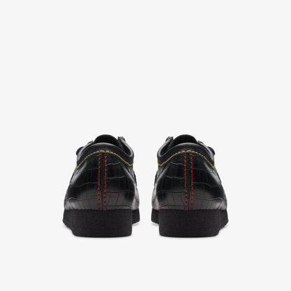 Wallabee Black Crocodile - Clarks Men