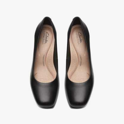 Kyndall Iris Black Leather - Clarks Women