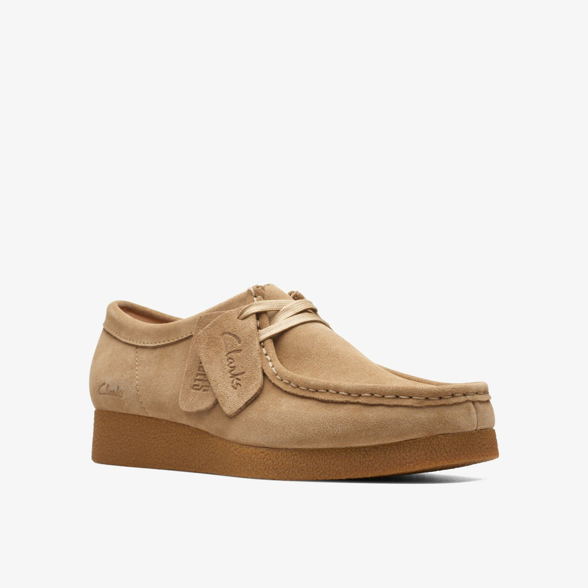 Wallabee EVO Shoe Dark Sand Suede - Clarks Women