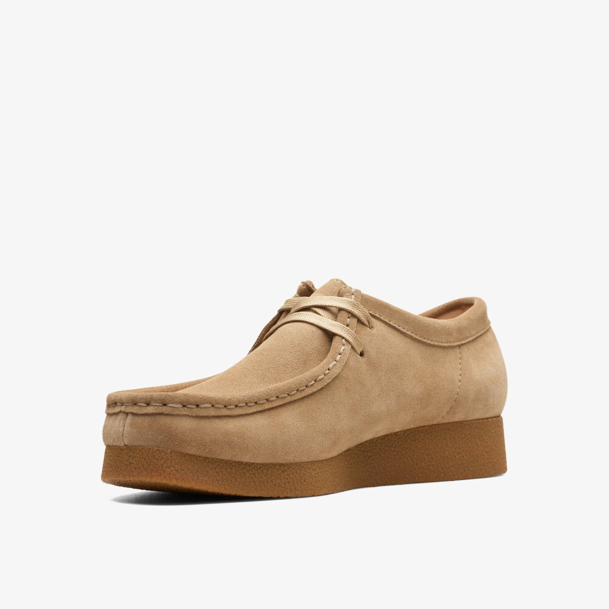 Wallabee EVO Shoe Dark Sand Suede - Clarks Women
