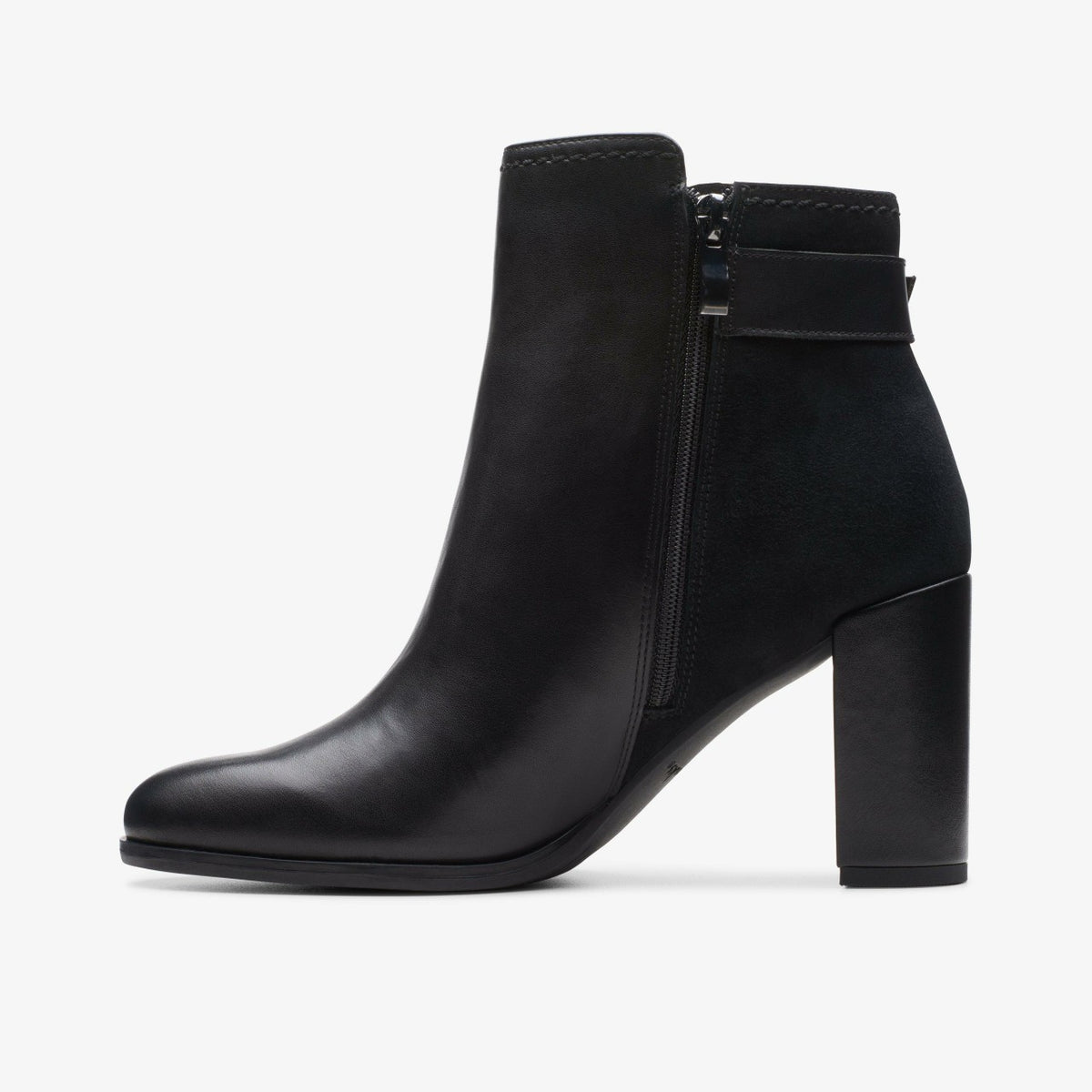 Freva 85 Buckle Black Leather - Clarks Women