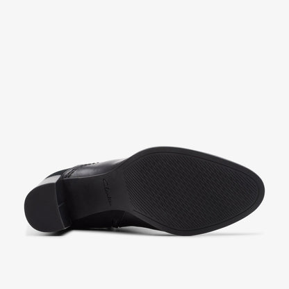 Freva 85 Buckle Black Leather - Clarks Women